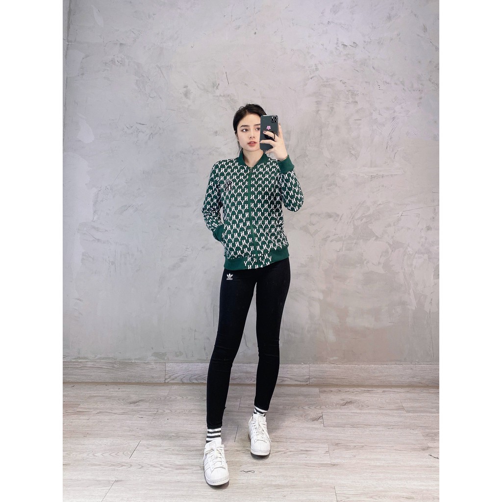 (HÀNG XUẤT XỊN) Áo khoác NY009 M/L/B MONOGRAM BASEBALL JACKET NEW YORK-YAN.KEES Made in Cambodia full tag code