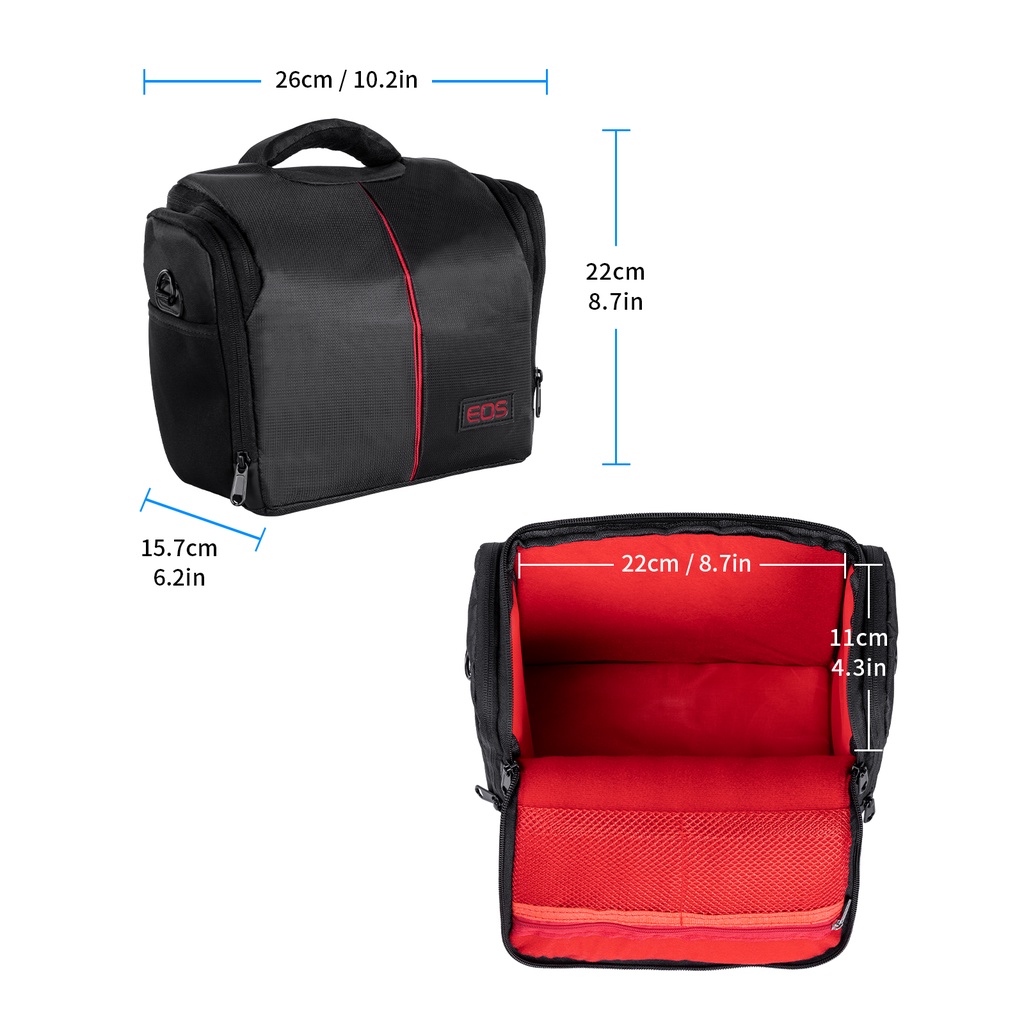Túi đựng máy ảnh Selens nhỏ có chia ngăn tiện lợi cho DSLR