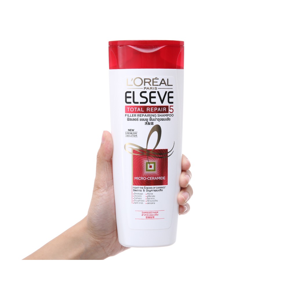 Dầu Gội L'Oréal Hỗ Trợ Phục Hồi Tóc Hư Tổn, Giúp Tóc Suôn Mượt L'Oreal Elseve 130ml