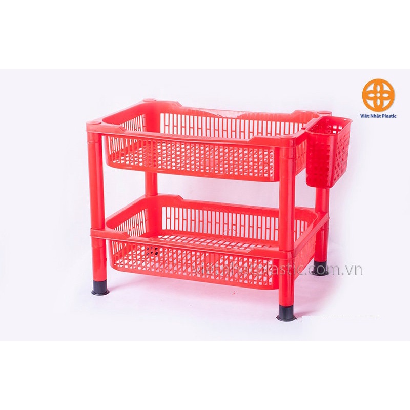 Trạn (Kệ) Bát 3 Tầng Nhựa Việt Nhật - Kèm Ống Đũa - Chất lượng tốt, giá siêu rẻ