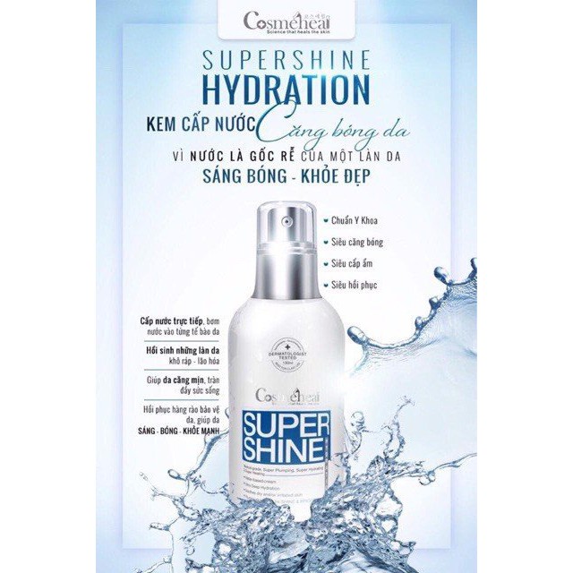 [HÀNG NHẬP KHẨU] Kem Cấp Nước, Kem Cấp Ẩm Giúp Da Căng Mịn, Chống Lão Hóa Cosmeheal Supershine Hydration