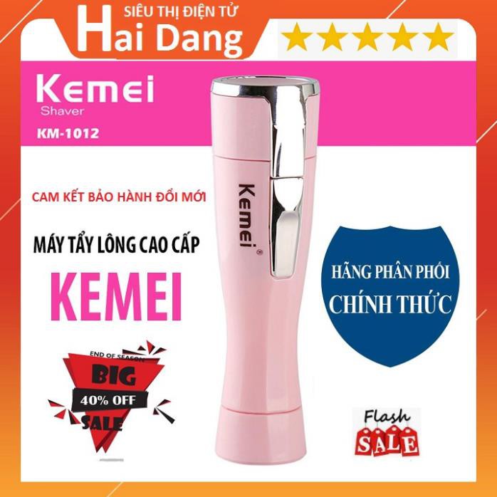 Máy Tấy lông Nách, Máy Triệt Lông Sạch Tự Nhiên Kemei 1012 Dễ Thao Tác An Toàn Cho Da