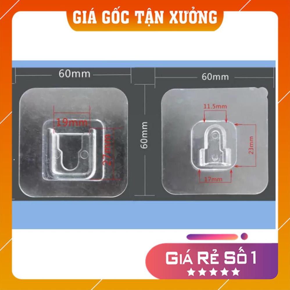 Bộ dán đỡ đồ dùng, móc dán chữ U treo đỡ đồ ổ cắm điện, tranh ảnh - Miếng dán gắn tường đa năng trong suốt chịu lực