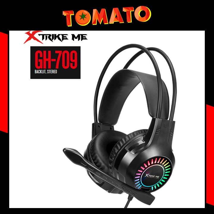 Tai Nghe Chụp Tai Gaming Headphone Xtrike Me , Đèn Led RGB , Mic Khử Nhiễu - Phụ Kiện Tomato