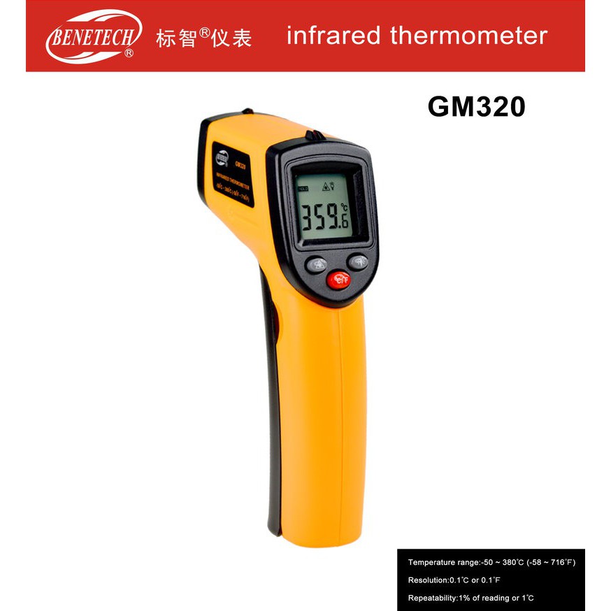 Đo nhiệt độ cơ thể, máy móc BENETECH GM-320