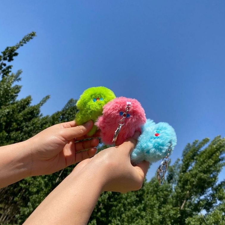 Móc khóa bạch tuộc cute, móc cài cho balo, túi, móc chìa khóa