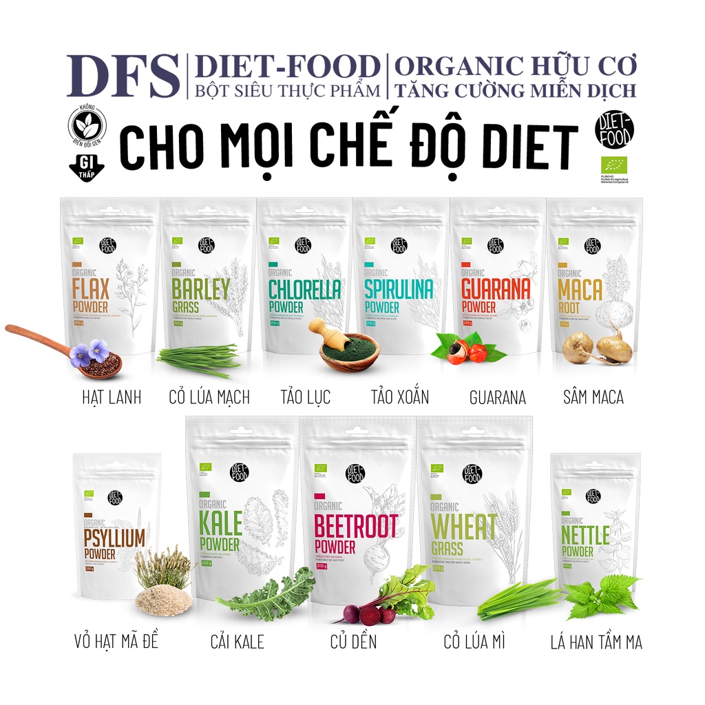 Bột Maca hữu cơ 200g Diet Food