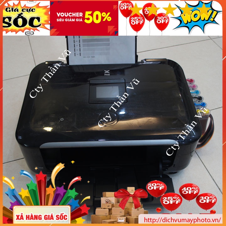Máy in màu Canon MG 6120 6230 cũ hàng nội địa Nhật có in đảo mặt in màu chất lượng có bảo hành INECO