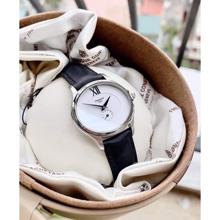 Đồng hồ nữ chính hãng tissot t103.310.16.033.00 bella ora mặt trắng, dây da đen