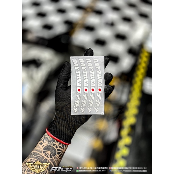 Tem dán niềng Daytona Ricedecal®️
