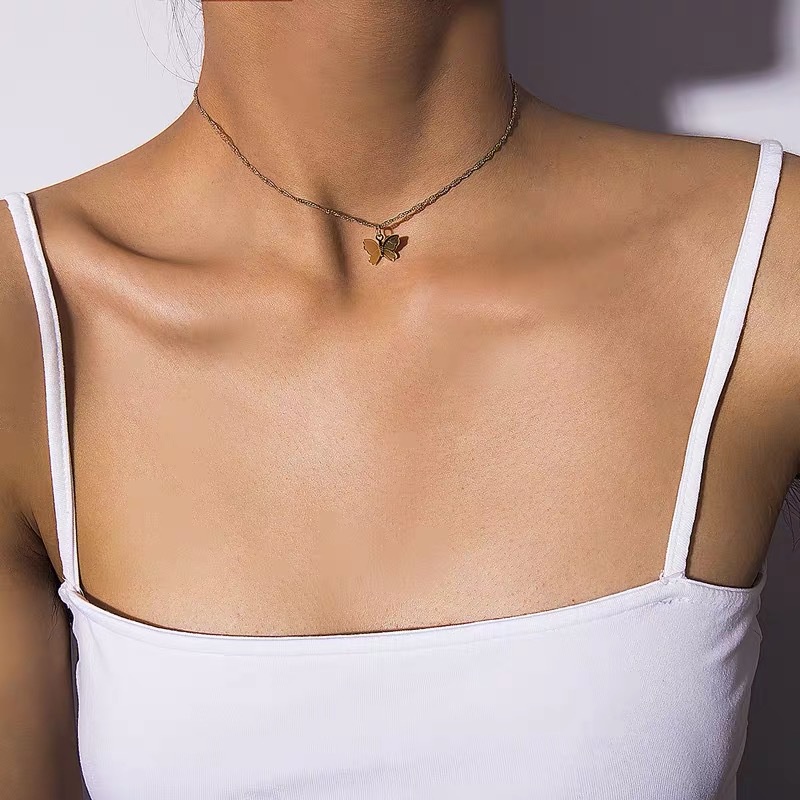 Dây chuyền mặt hình bướm nhỏ xinh xắn thời trang 211014