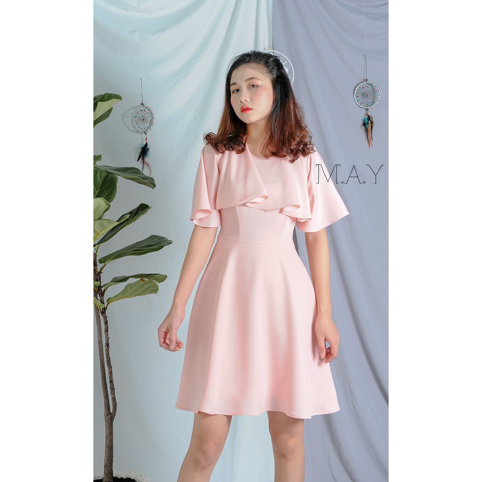 Đầm lụa ý hồng phấn