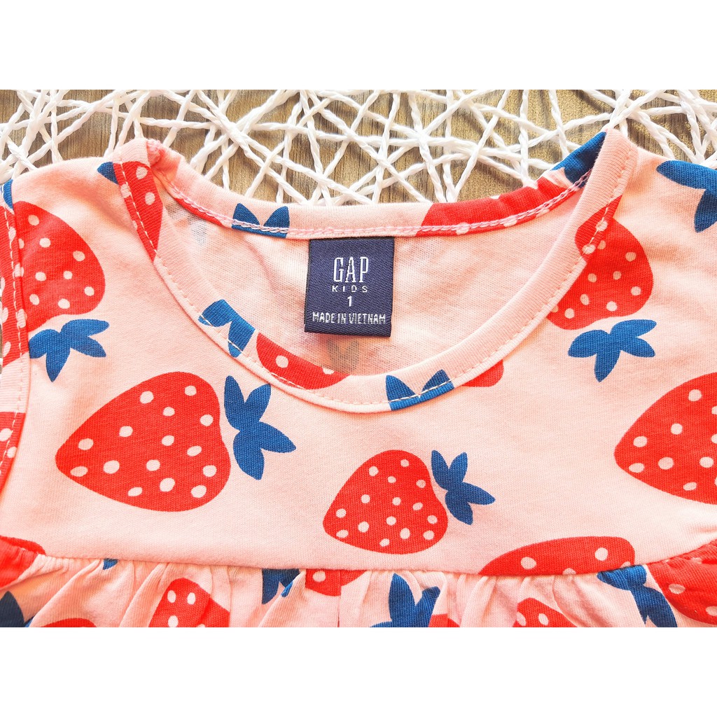 [VẢI XUẤT DƯ] ĐẦM QUẢ DÂU THUN COTTON CHO BÉ 10-25KG