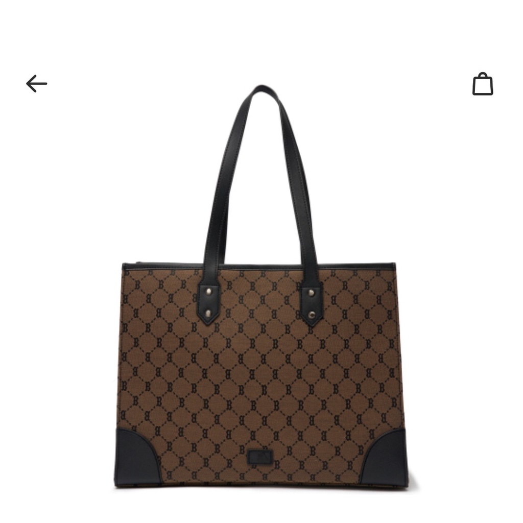 Túi MLB Monogram nâu sẫm Boston