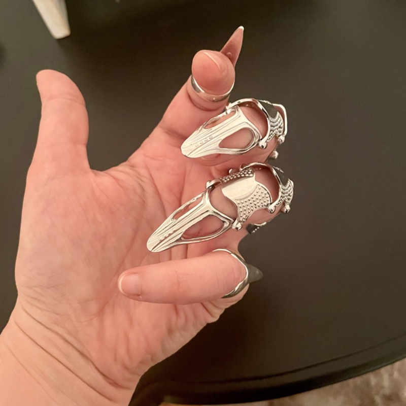 Nhẫn Mũi Nhọn Sang Trọng Phong Cách retro Cho Nam Nữ