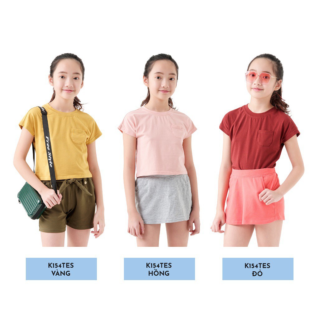 [Mã FARSBRT51 giảm 20K đơn bất kỳ] Áo Phông Cộc Tay Bé Gái (3 - 9 Tuổi) K's Closet K154TES TM