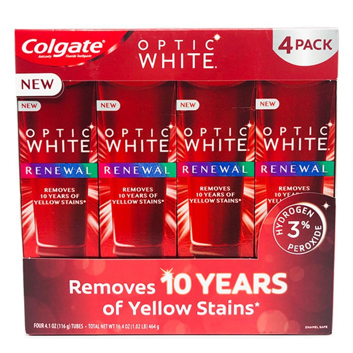 Kem Đánh Răng Colgate Optic White Renewal 116g Của Mỹ