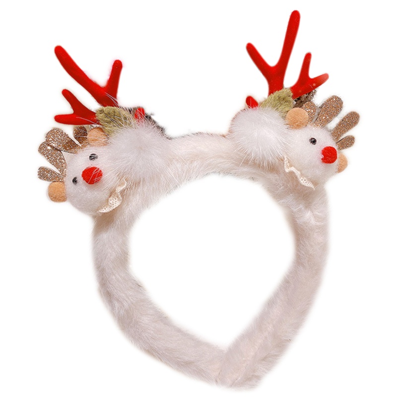 Giá Đỡ Băng Đô Rửa Mặt / Trang Điểm Họa Tiết Sừng Tuần Lộc Giáng Sinh Dành Cho