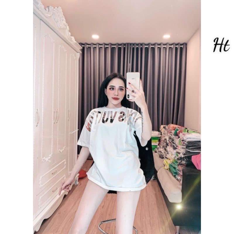 Áo phông Lou ánh gương chạy ngực H2O877