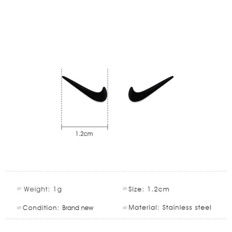 Khuyên tai / dây chuyền bằng kim loại hình dấu tích đáng yêu phong cách Hàn Quốc thời trang cho nữ