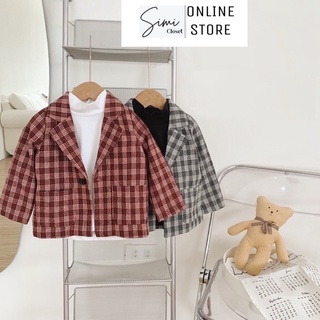 [SIMI CLOSET][THE COAT] Áo Khoác Vest cho bé - Áo Blazer cho bé phong cách Hàn Quốc