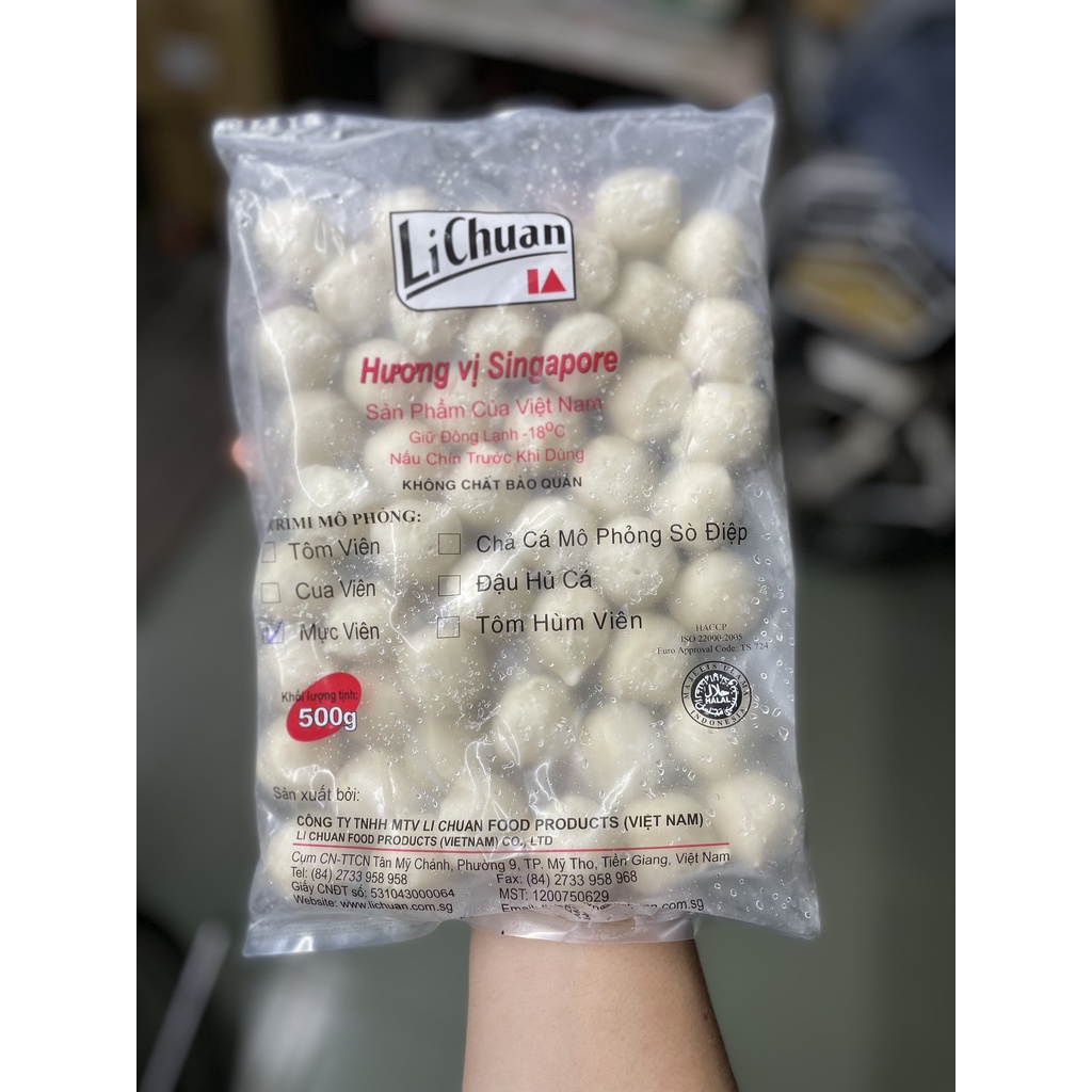 Mực viên surimi Lichuan 500g