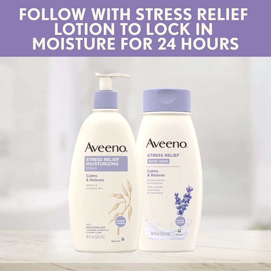 [USA] Sữa tắm thư giãn AVEENO Stress Relief Lavender Scented | BigBuy360 - bigbuy360.vn