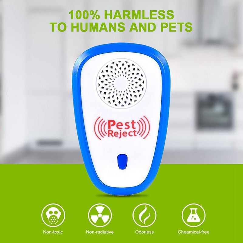 Thiết Bị Đuổi Côn Trùng Pest Reject - Máy Đuổi Chuột Gián Muỗi Ruồi Kiến Mối Bằng Sóng Siêu Âm An Toàn