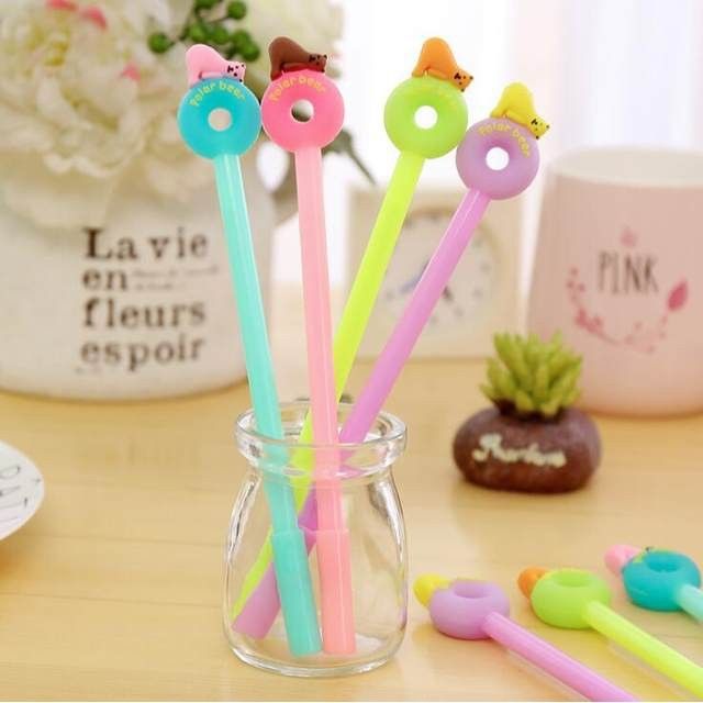 Combo 100 ruột bút mực nước xanh, đỏ, đen/ Ngòi bút bi gel nước 0,38 mm và 0,5 mm giá sỉ rẻ