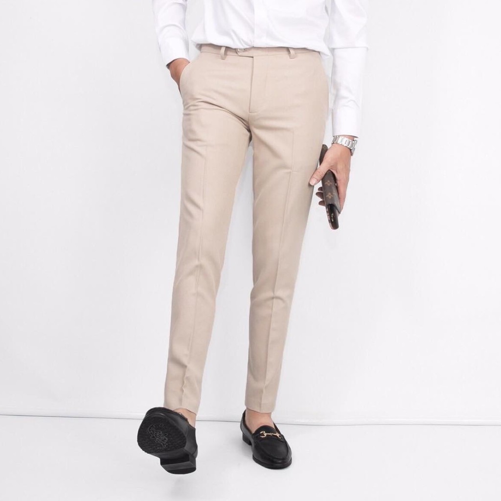 Quần âu ( tây ) nam Ikemen cao cấp chất vải tuyết mưa co giãn 4 chiều , kiểu dáng Hàn Quốc chống nhăn,chống xù tuyệt đối | BigBuy360 - bigbuy360.vn