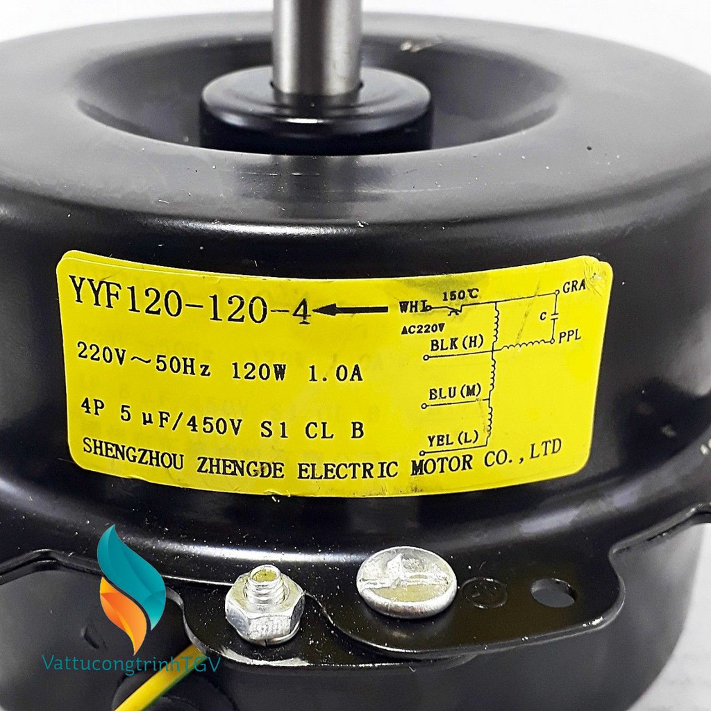 Bộ linh kiện động cơ quạt điều hòa hơi nước 120w thuận chiều -Motor trước cánh (2026+2025+268)