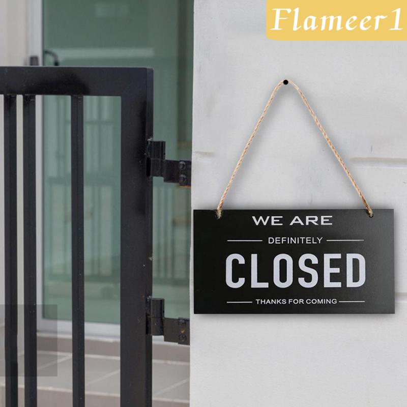 [Flameameer1] Biển Hiệu Đóng Mở Cửa Sổ Hai Mặt Có Thể Đảo Ngược Cho Nhà Ở / Cửa