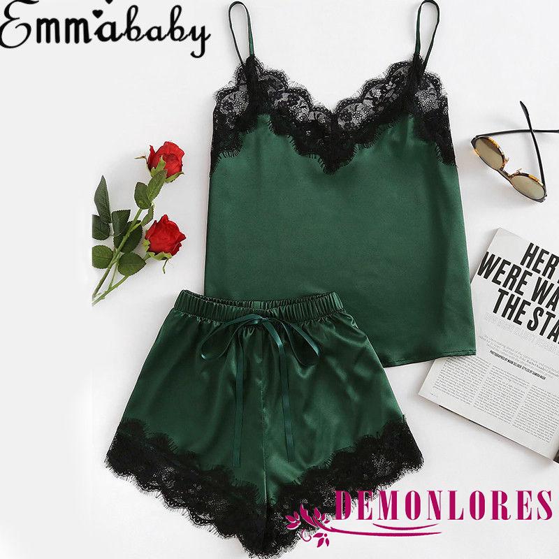 Set đồ ngủ nữ chất lụa satin gợi cảm