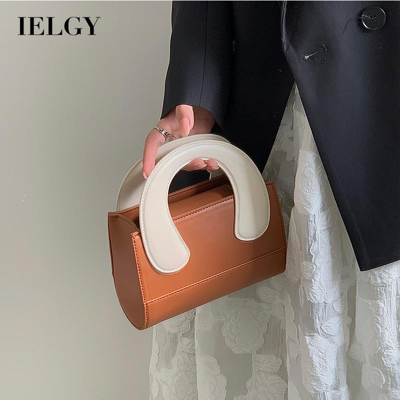 IELGY Túi Đeo Vai Nhỏ Xinh Phối Màu Tương Phản Dễ Thương Cho Bạn Gái