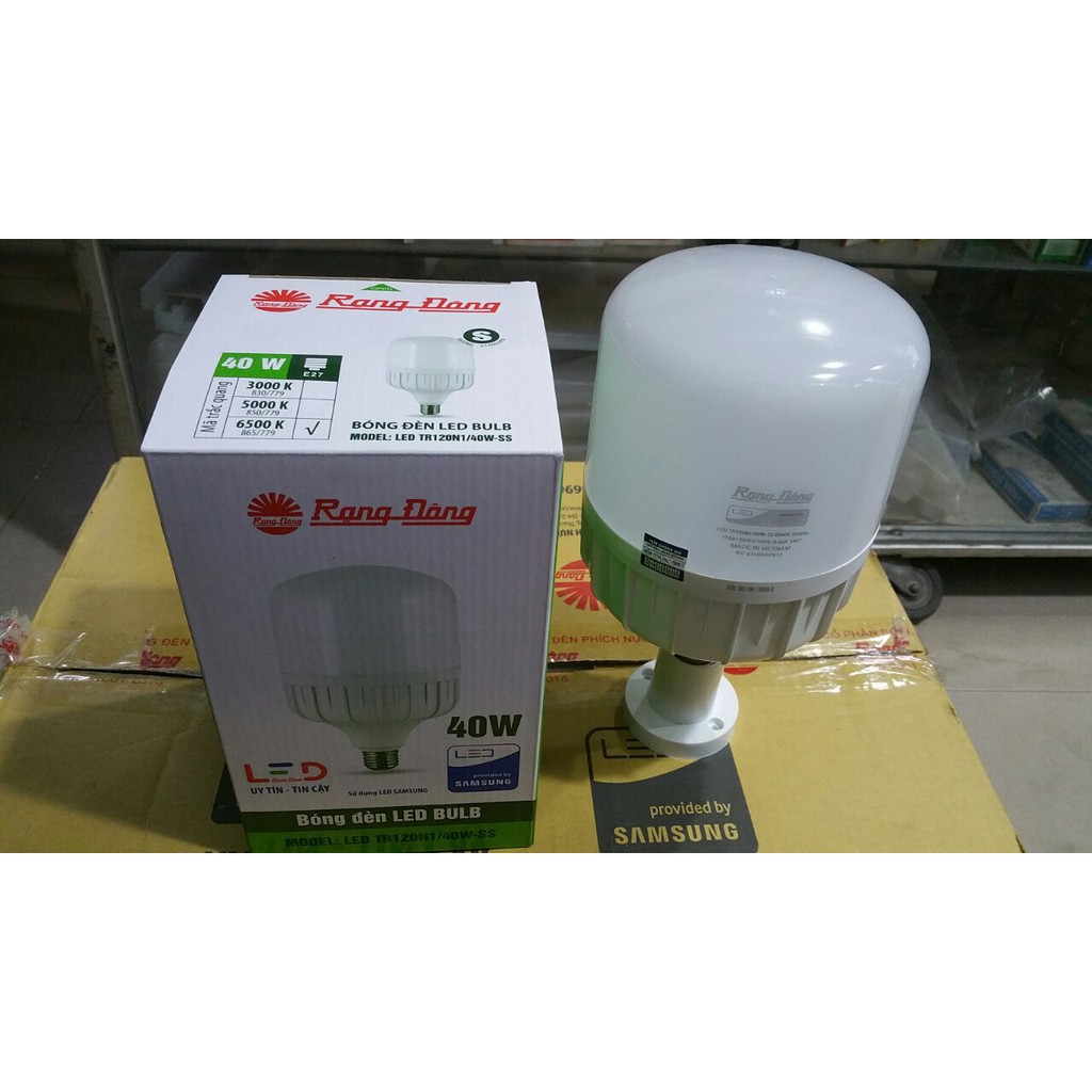 Bóng đèn LED TRỤ 40W RẠNG ĐÔNG- Chip LED Sam Sung siêu sáng ( Bảo hành 2 năm)