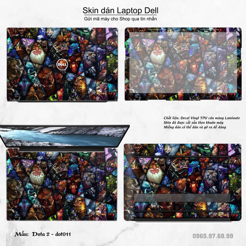 Skin dán Laptop Dell in hình Dota 2 nhiều mẫu 2 (inbox mã máy cho Shop)