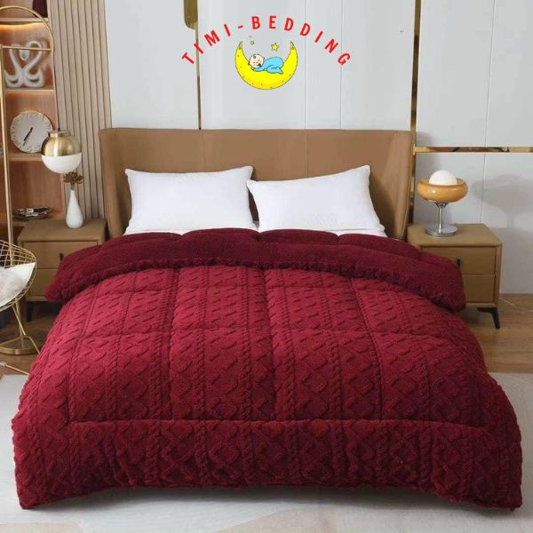 Chăn tafurong lông cừu tuyết nặng 4kg nhập khẩu, chính hãng kích thước 200 x 230 cm - Timibedding