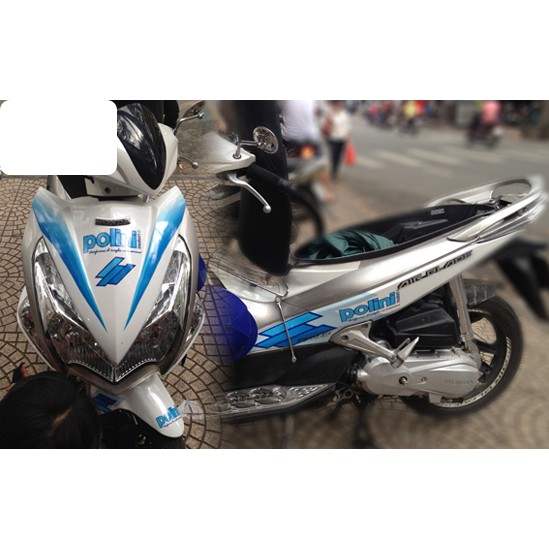 Tem trùm air blade xanh trắng đời 2011, độ team trùm ab dán phủ dàn áo xe xanh trắng rẻ đẹp