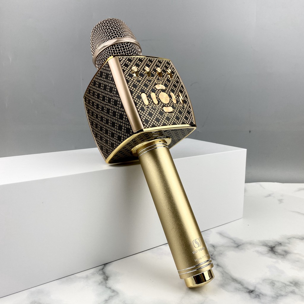 Mic Bluetooth Hát Karaoke Cao Cấp Gutek YS95 Không Dây Tích Hợp Loa, Đa Năng, Có Thể Cắm Tai Nghe, Livetream