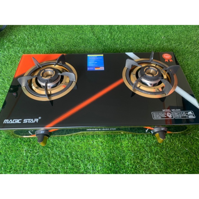 BẾP GAS ĐÔI MAGIC STAR MG-i220, BẾP GAS MẶT KÍNH.
