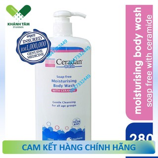 Sữa tắm và rửa mặt Ceradan Wash