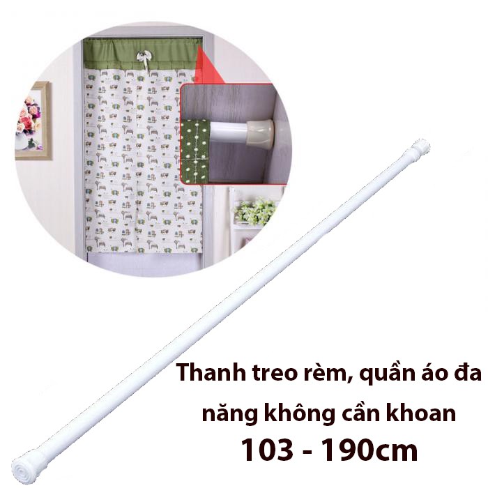 thanh treo nhật ĐN giá rẻ 103-190cm