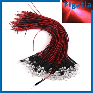 DC Bộ 20 Bóng Đèn Led 5mm Dc 3v-42v 20ma 0.1w 20cm