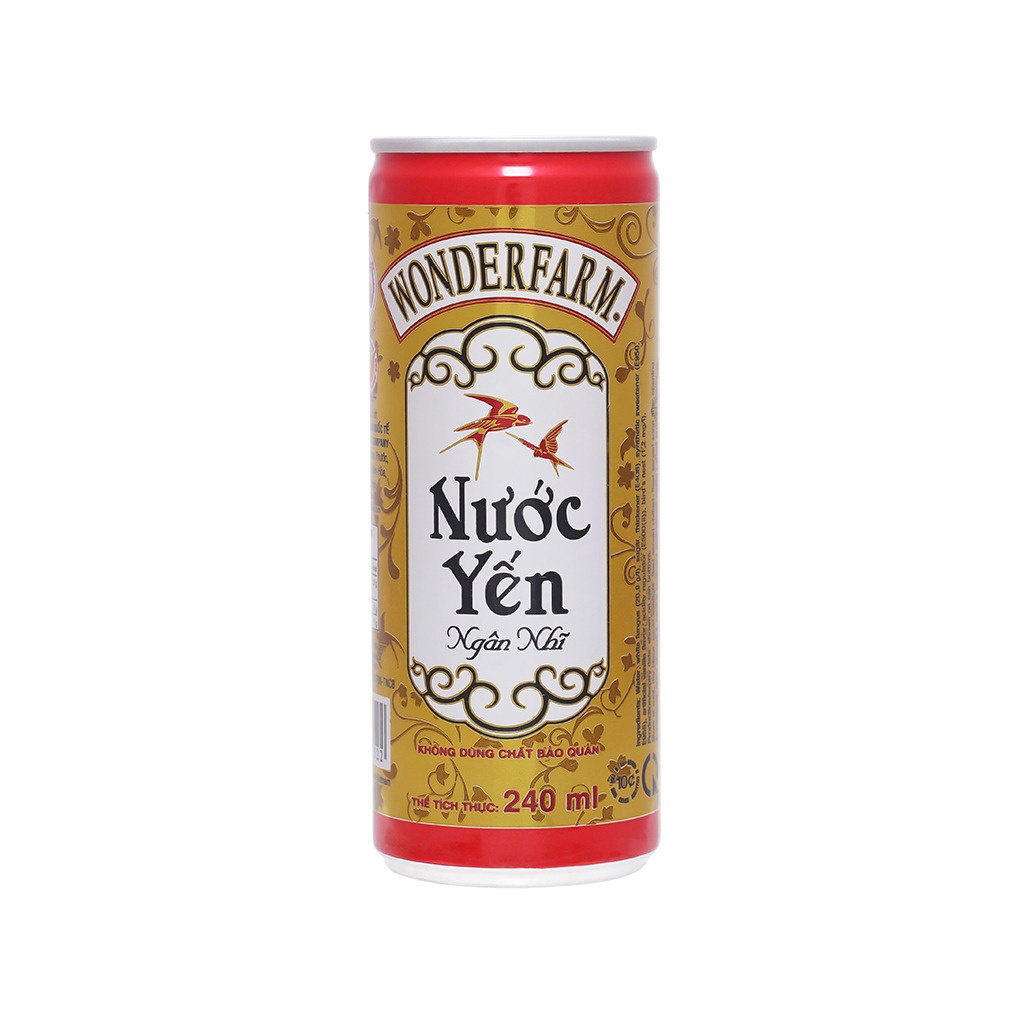 Nước Yến Ngân Nhĩ Wonderfarm Lon 240ml
