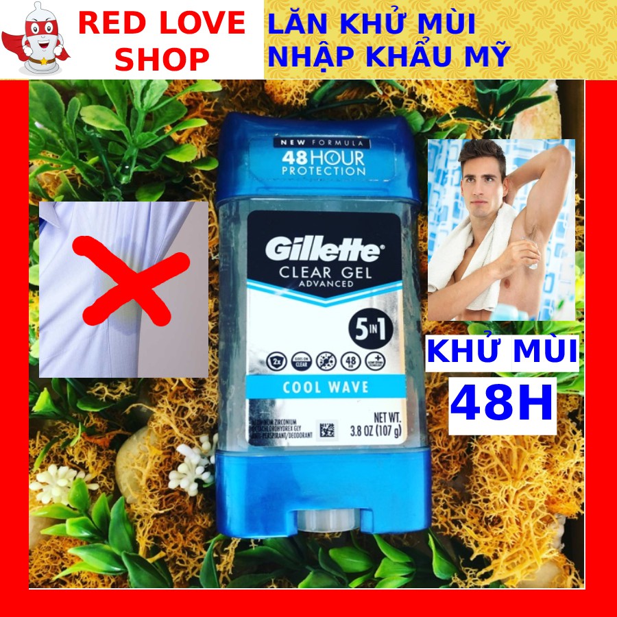 Lăn khử mùi cơ thể nam Gillette USA ✅ MÁT LẠNH #lankhumuinam