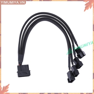 Cáp chia 4pin ide molex sang 4 cổng 3pin/4pin