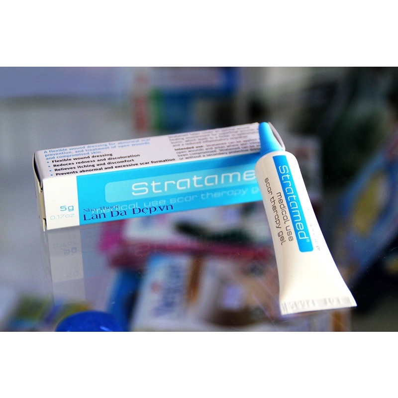 Gel bôi s.ẹo Stratpharma AG Stratamed phục hồi vết thương ngừa sẹo tuýp 5g