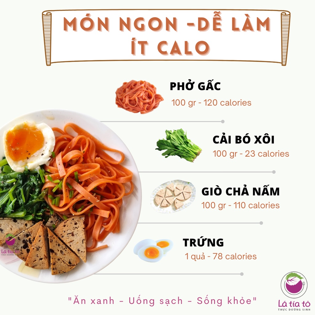 PHỞ GẠO LỨT GẤC 500GR / HỦ TIẾU GẤC - LÁ TÍA TÔ