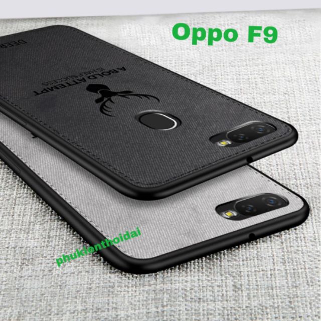 Ốp lưng Oppo F9 / Oppo Reno 2F Vải Deer hươu thời trang cao cấp chống sốc