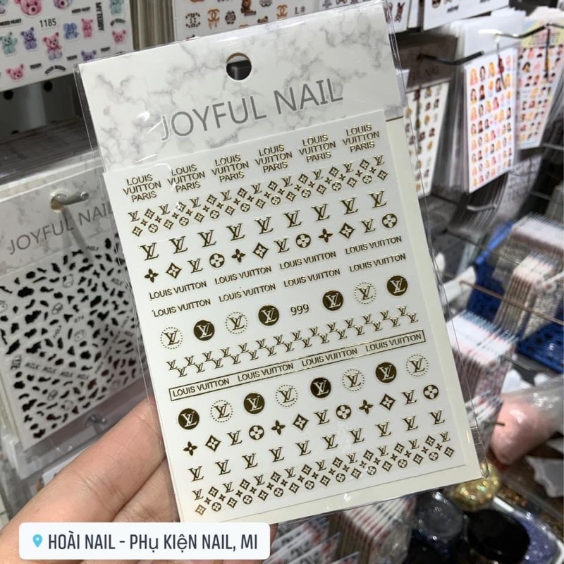 Sticker chữ - Phụ kiện Nail